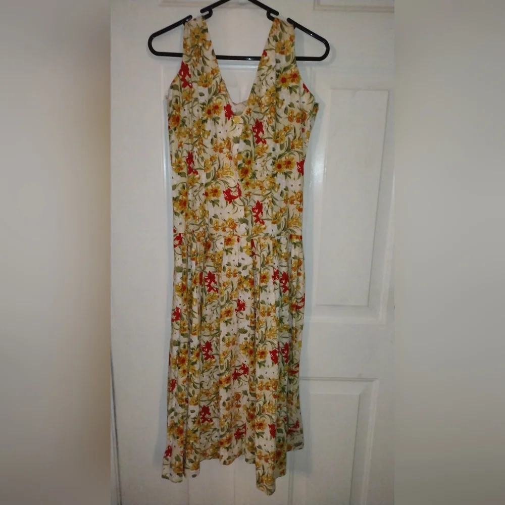 VINTAGE RUSTIC COLOR DRESS - Picture 1 of 9